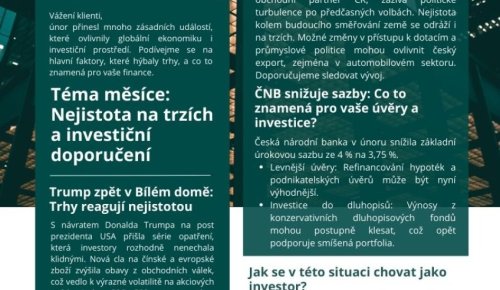 Únor FINANCE V KOSTCE